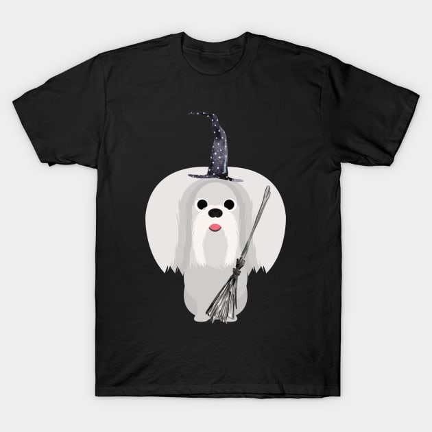 Maltese Halloween Fancy Dress Costume T-Shirt by DoggyStyles